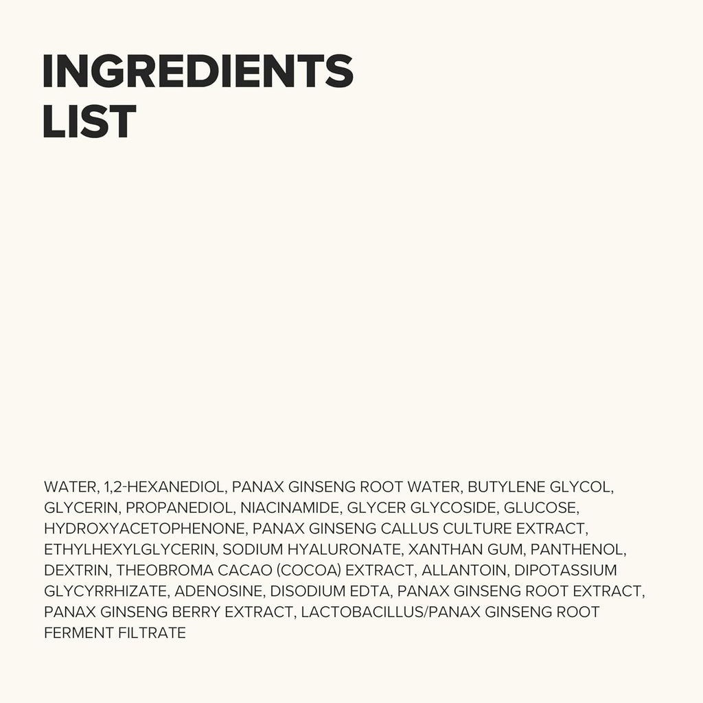 Esencia Revitalizante GINSENG | El Elixir Coreano de la Claridad y Firmeza